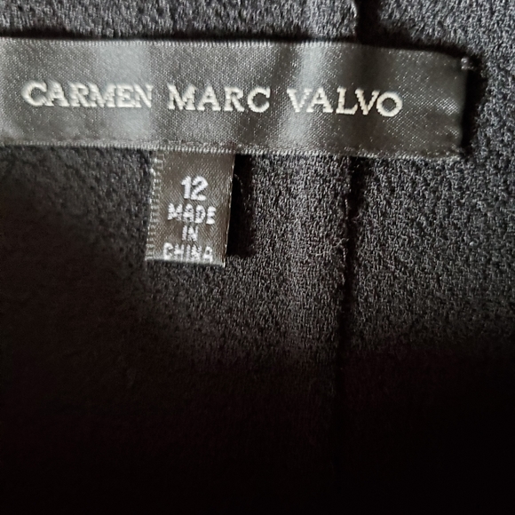 CARMEN MARC VALVO BLACK DRESS - Picture 4 of 10